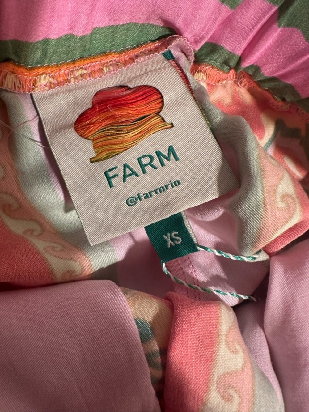 Farm Rio Beach Toucans Scarf Lenzing Ecovero Viscose Pants in multicolor NWT XS - Picture 2 of 16